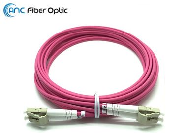 LC zur Sc-Faser-Flecken-Kabel-violette Duplexbiegung OM4 50/125 unempfindlich
