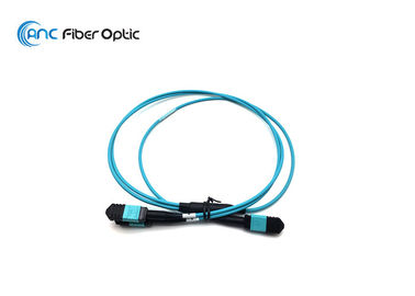 24F MPO to 2x 12F MPO Y Cable Assembly available in SM OM3 OM4 OM5 Cable