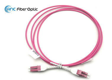 Doppelverbindungs-Kabel-Faser-Optikpullover nicht schaltbares Verbindungskabel Inspektion OM3 OM4 LC Uniboot