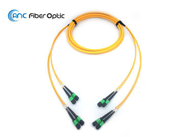 48 Stamm-Kabel der Faser-MTP MPO Interferemeter-Durchlauf Inspektion 100% OM3 OM4 OM5 optional