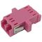 Duplex-Lichtwellenleiter-Adapter Sc-Simplexausschnitt OM4 LC flanschte violette Farbe